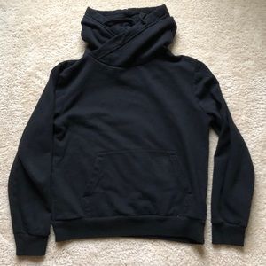 H&M Men’s Chimney-Collar Hoodie Black
